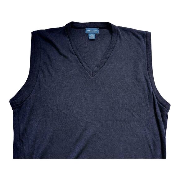 Towncraft Mens Navy Blue Sweater Vest - Size XL - Picture 2 of 4